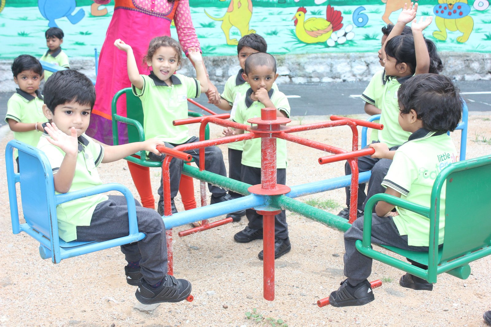 Daycare activity at Little Caterpillars