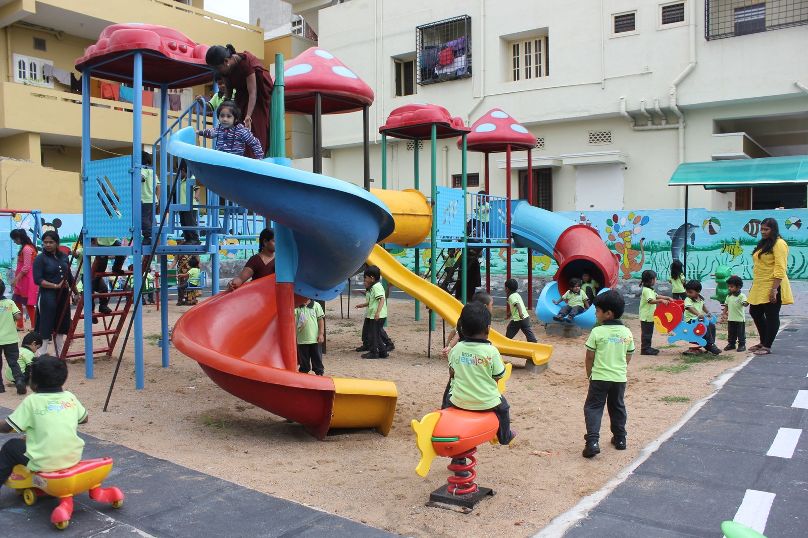 Daycare activity at Little Caterpillars